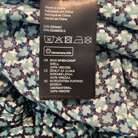 H&M Mini Dress Size 10 Multicolor Print - Picture 7 of 7